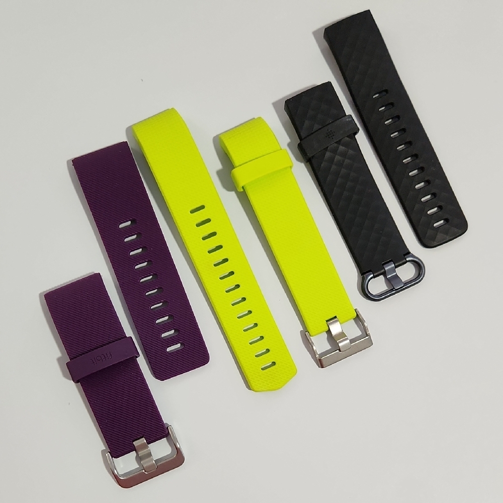 Fitbit Variety Purple, Black and Yellow Watch Bands Accessories